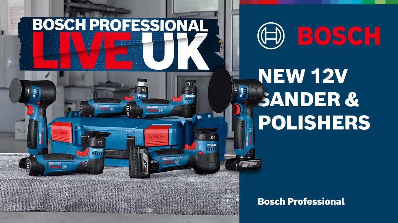Unrivalled Finish: New Bosch 12V Sanders & Polishers – Demo, Q&A, & More!