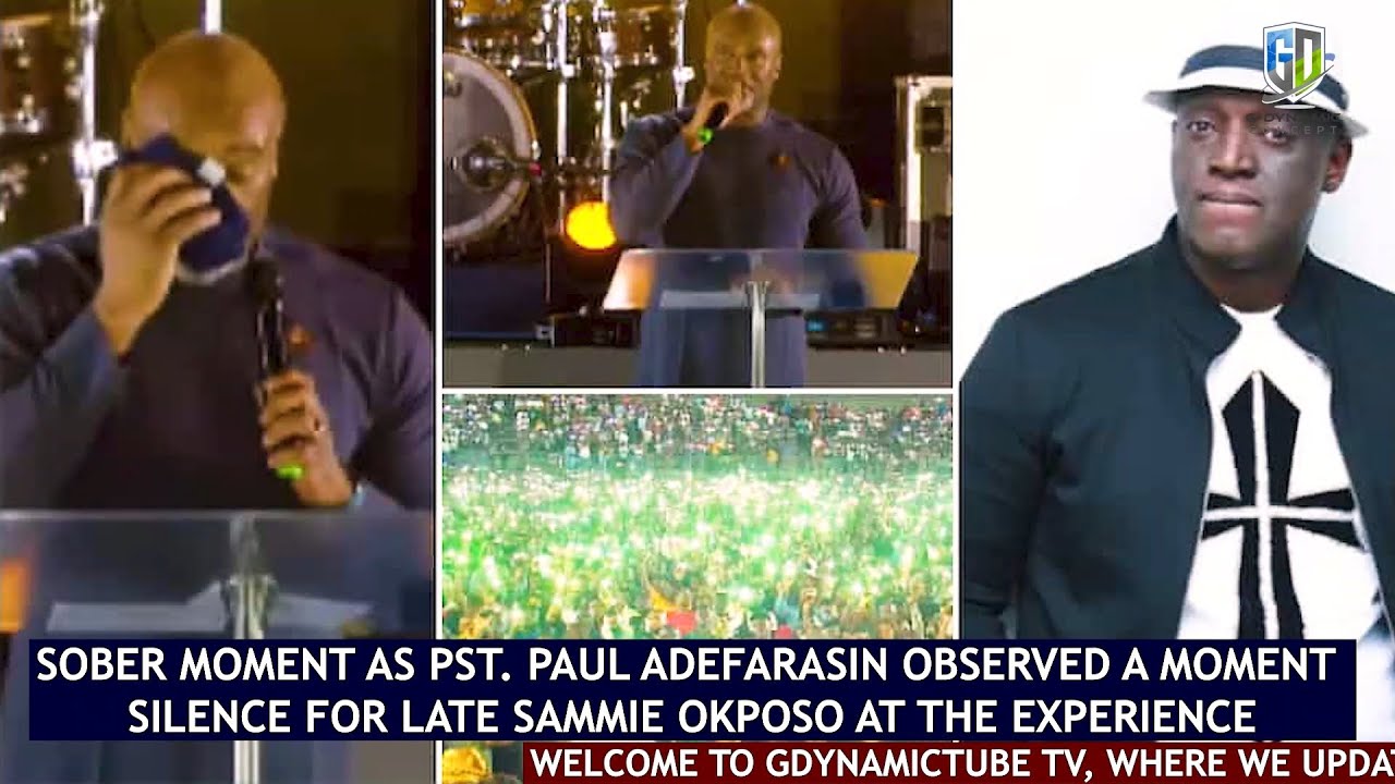 SOBER MOMENT AS PST. ADEFARASIN OBSERVED A MOMENT SILENCE FOR LATE SAMMIE OKPOSO AT THE EXPERIENCE