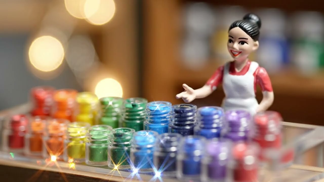 ASMR Miniature Hobby Shop: Lilliputians Building Model Kits in a Tiny World
