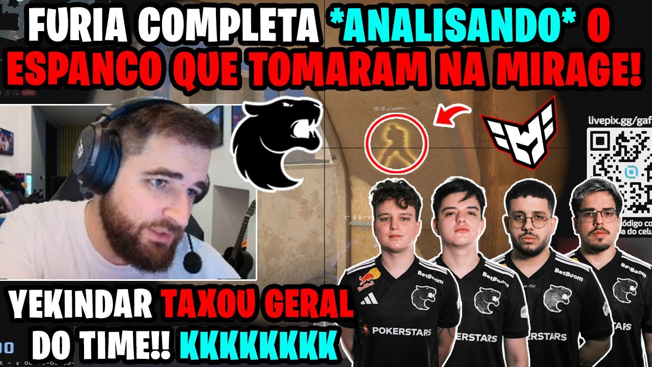 🔥 FURIA COMPLETA ANALISANDO O *ESPANCO* QUE TOMARAM DA HEROIC! 🤬 YEKINDAR TAXOU GERAL!!