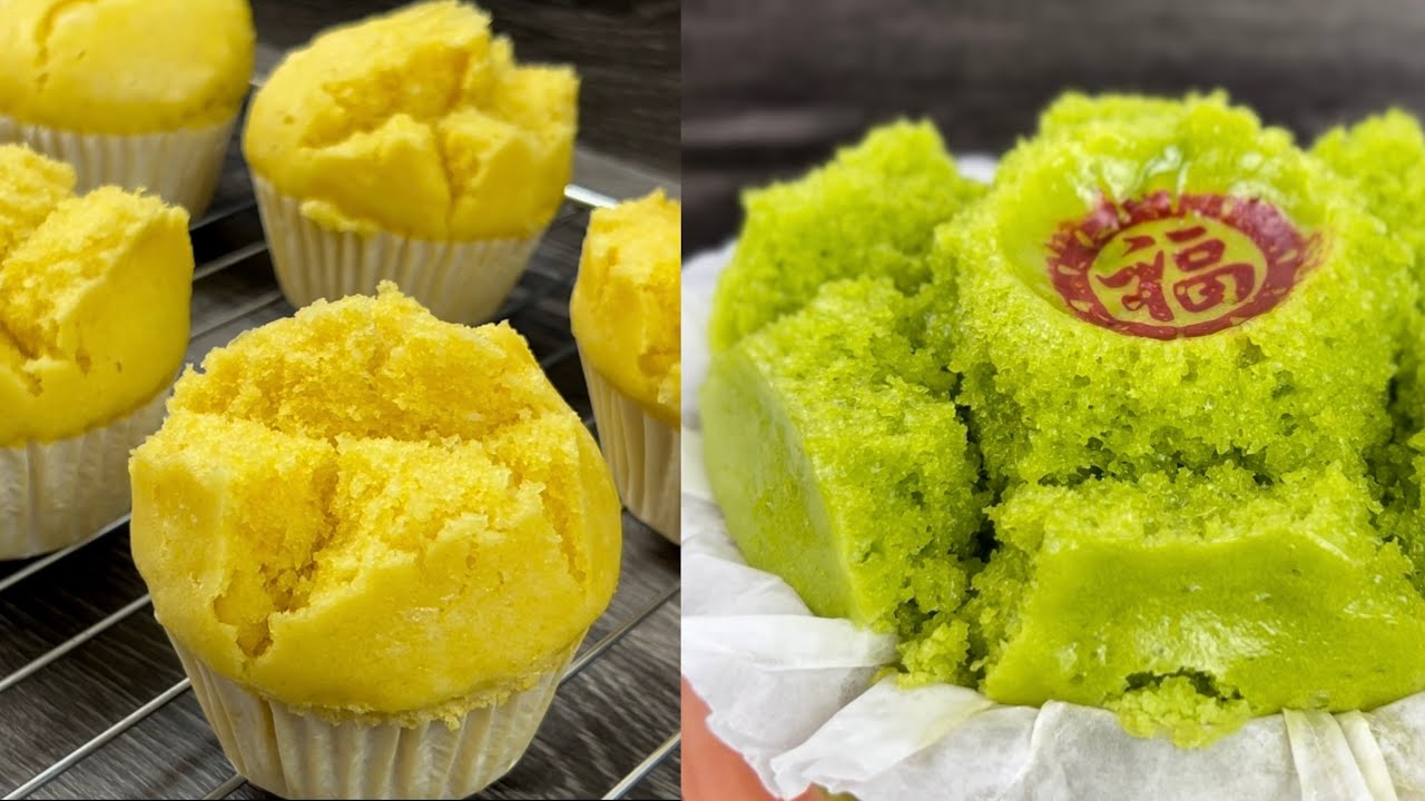 大发糕、小发糕，让您阖家年头发到年尾  |   CNY Can't Be Without Pumpkin & Pandan Big Huat Kueh