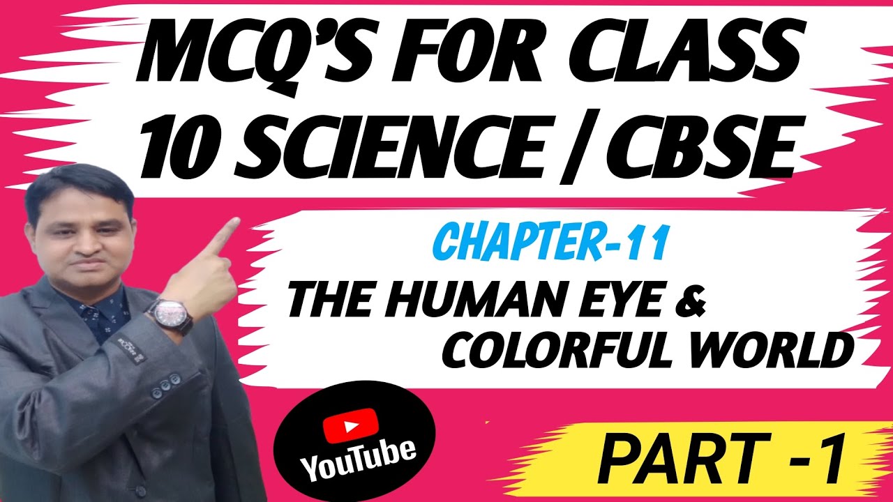 The Human Eye and Colorful World ll Class-10 Chapter - 11 MCQ'S ll CBSE Class -10 Science ll Part-1