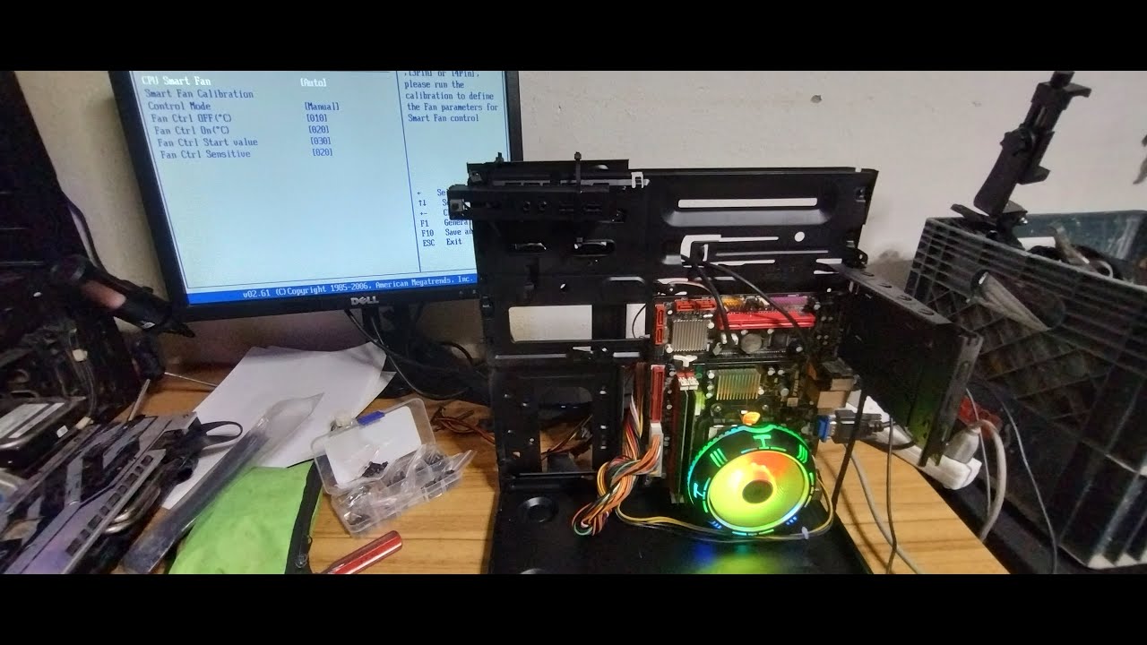 creando una pc de pruebas con materiales reciclados