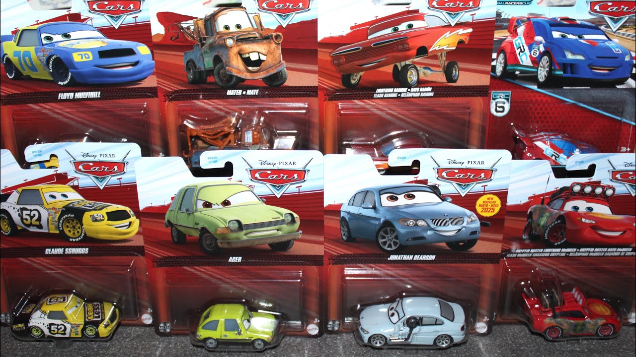 Mattel Disney Cars 2025 Case S UNBOXING Jonathan Gearson Acer Lightning Ramone Mater Raoul Claude