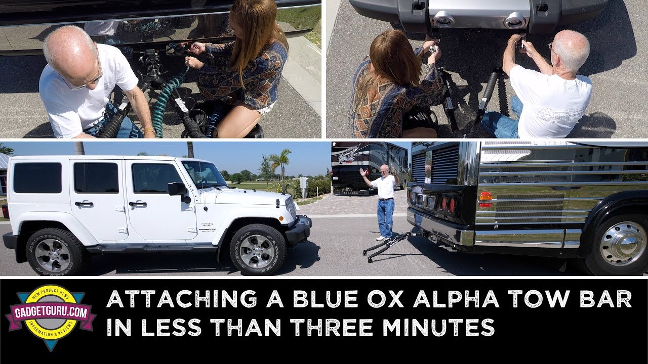 How To Attach A Blue Ox Tow Bar To A Jeep And A Motorhome