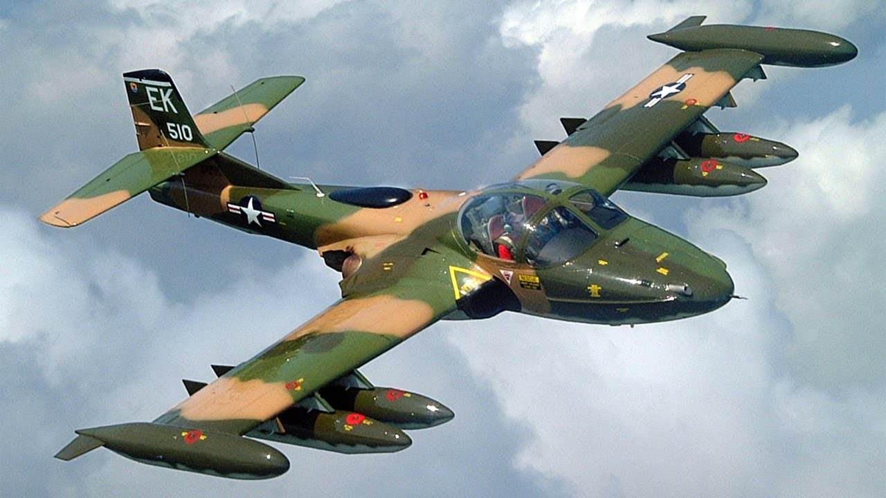 Cessna A-37 Dragonfly (Super Tweet) Attack Jet With Deadly Weapons