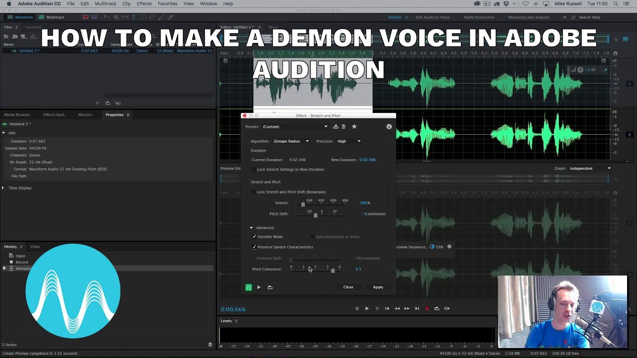 How to Make a Demon Voice in Adobe Audition