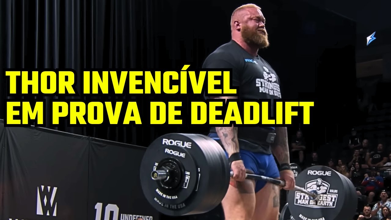 Hafthor Bjornsson OBLITERA Prova de DEADLIFT na Competição MAIS PESADA do STRONGMAN!