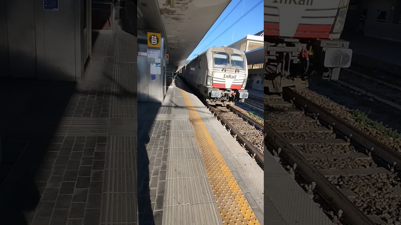 Treno merci Container con E191 InRail in transito a Savona #shorts #train #railway #trainspotting