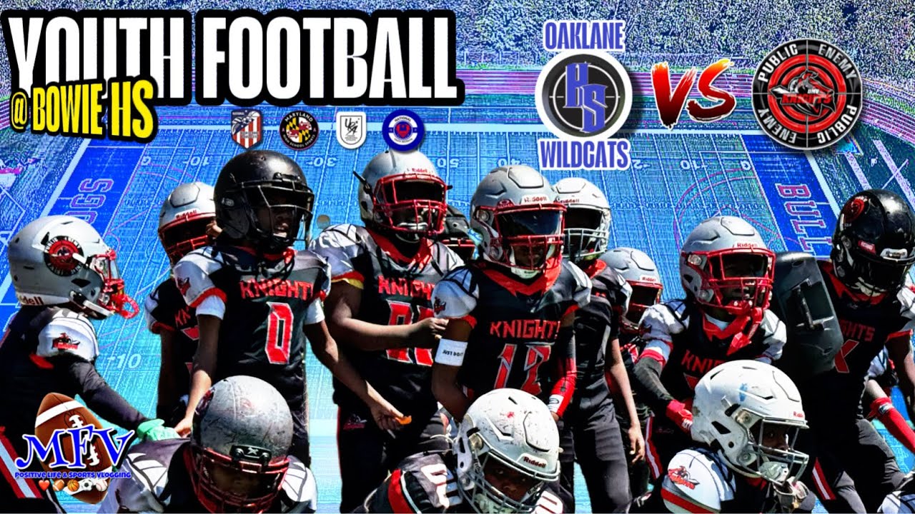 SPRING FOOTBALL 10U | BATTLE @ BOWIE HS | Oaklane Hit Squad Wildcats vs DMV Public Enemy Knights