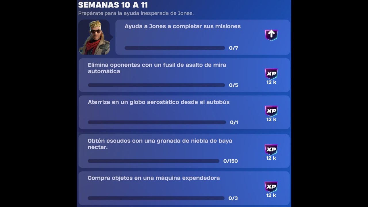 Parte 1 de las misiones de la Semana 10-11 de Fortnite Capítulo 7 Temporada 1