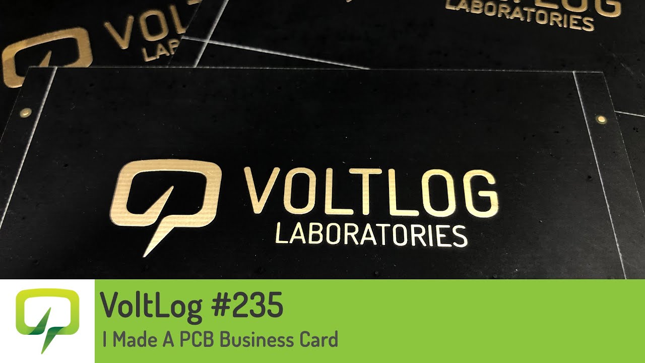Voltlog #235 - I Made A PCB Business Card