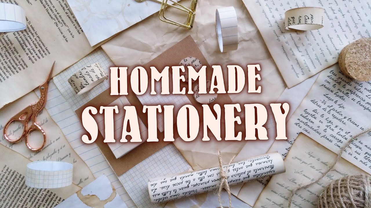 DIY STATIONERY IDEAS (7) 🌜HOW TO MAKE VINTAGE PAPER🌛 HOMEMADE OLD BOOK PAGES ✨ASMR PAPER CRAFT