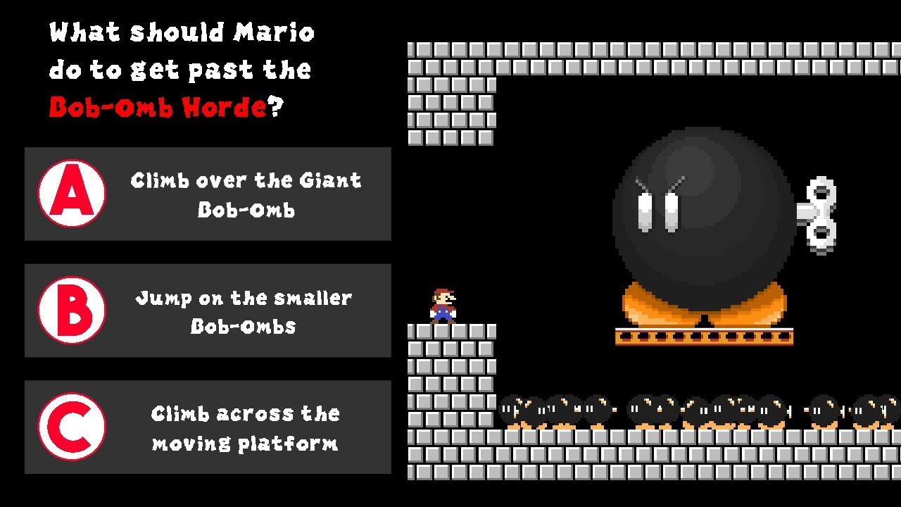 How should Mario escape Bowser's Castle? (900K SUB SPECIAL)