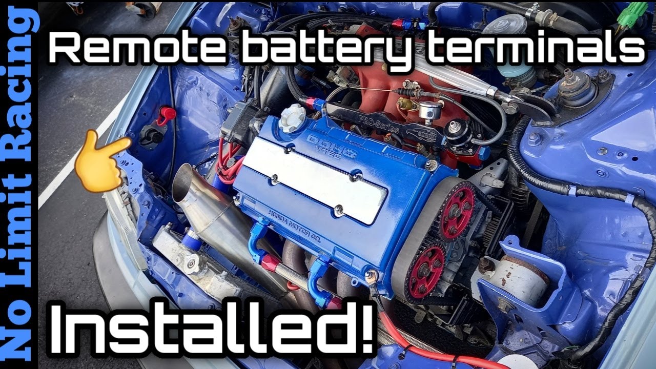 Racecar Civic Gets Remote Battery Terminals