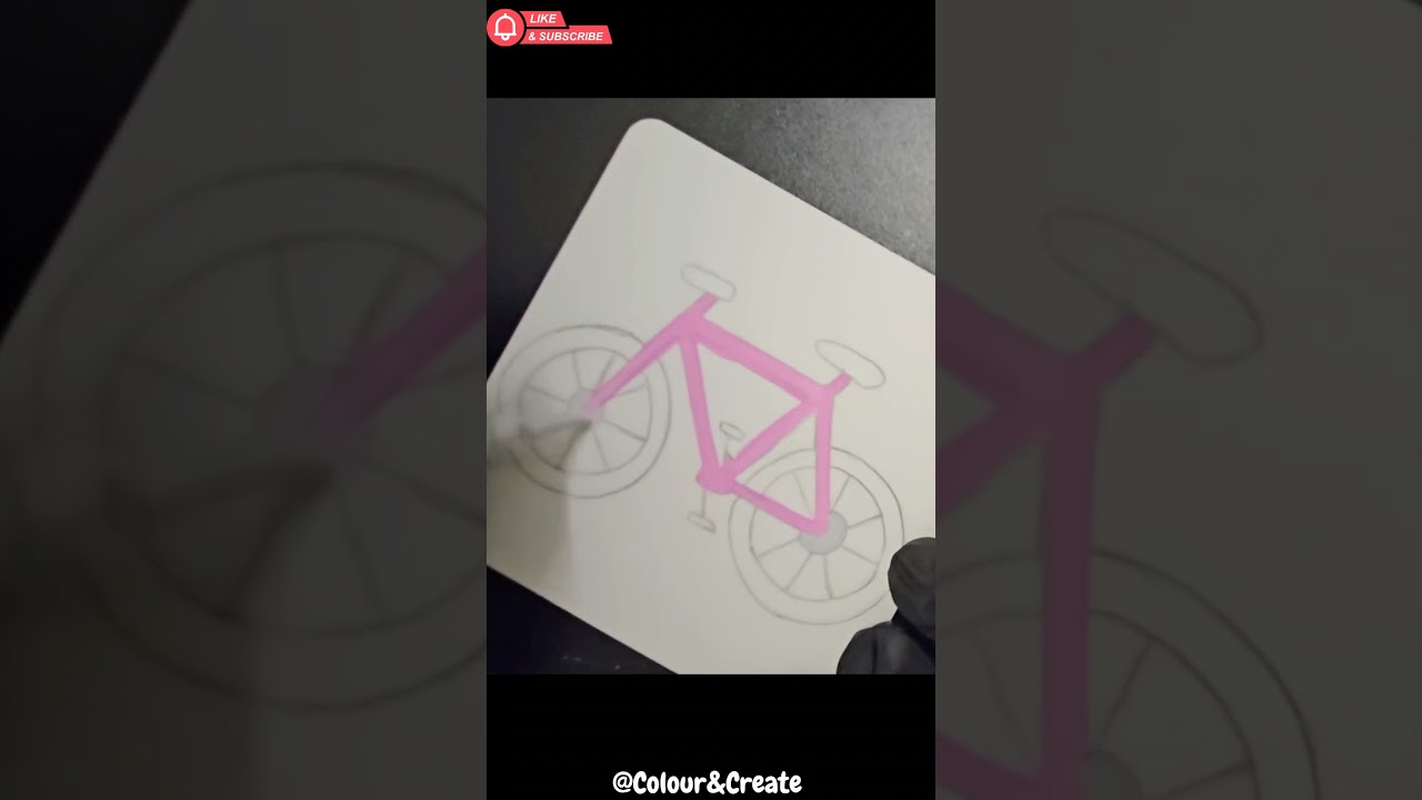 Relaxing Bicycle Colouring 