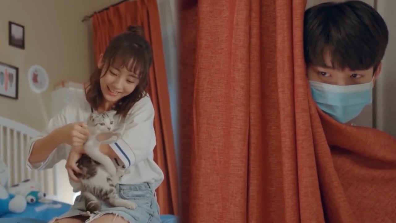 Cool boy turns out afraid of cat and turns into a cute boy! | Put Your Head on My Shoulder