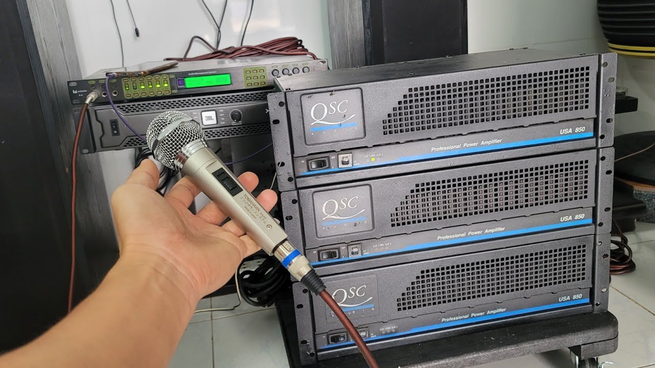 Test đẩy mỹ QSC - USA 850. Chất âm khó đối thủ tầm tiền. Test micro nhật 700k bao ship.lh 0966812781