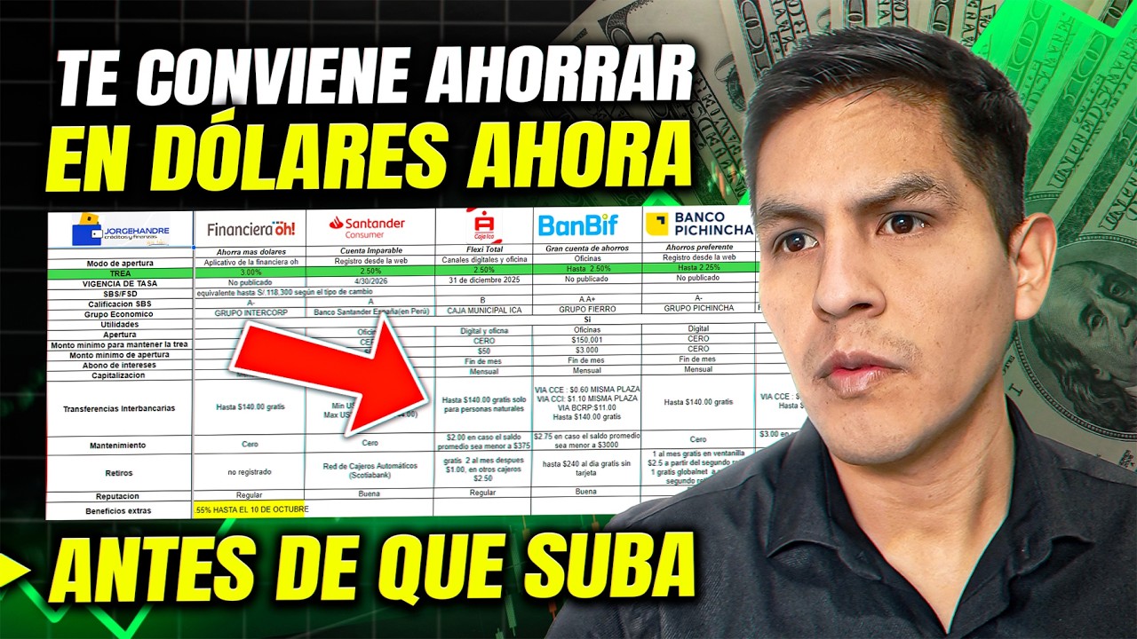 Mejores CUENTAS de AHORRO en Dolares 💰Diciembre 2025 (Campa&ntilde;a Navide&ntilde;a)