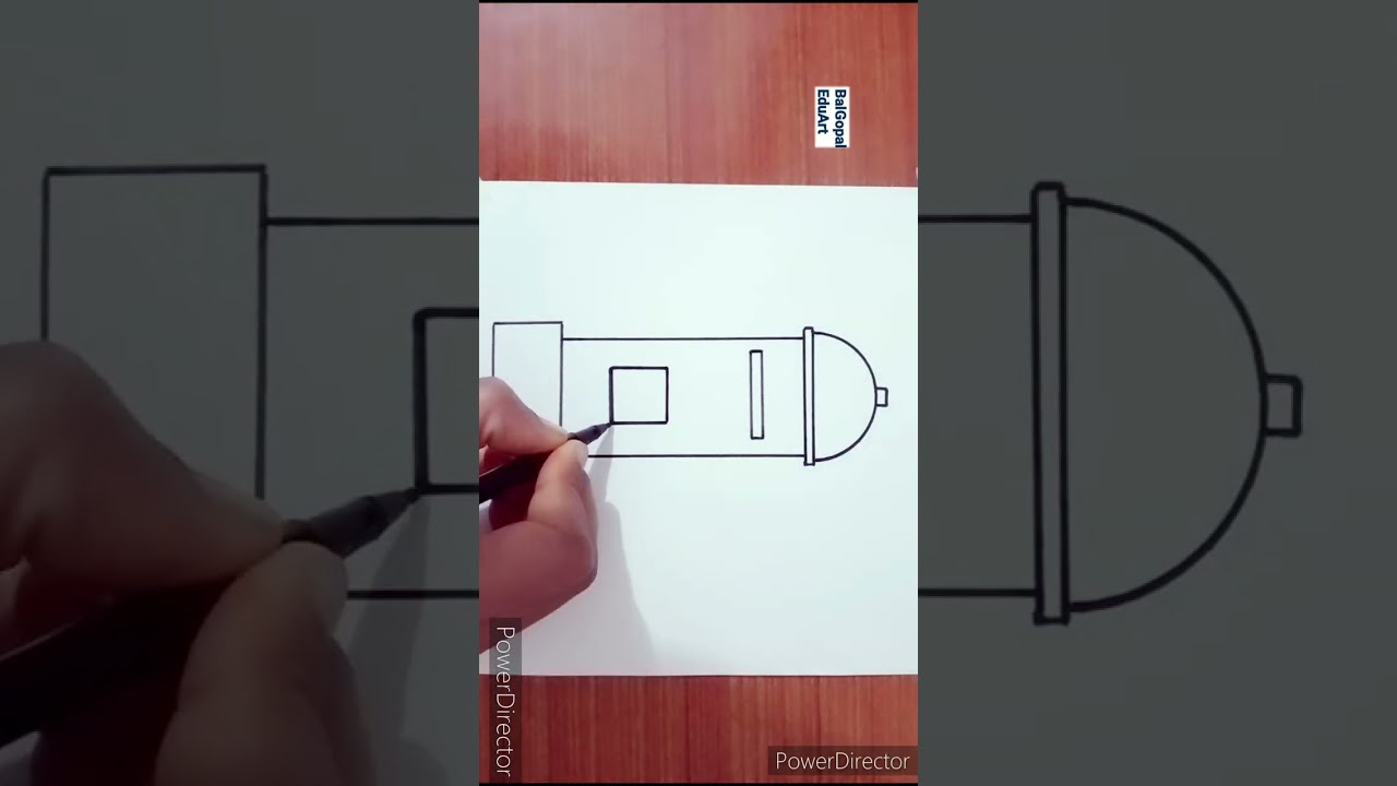 Post Box drawing easy|letter box drawing|