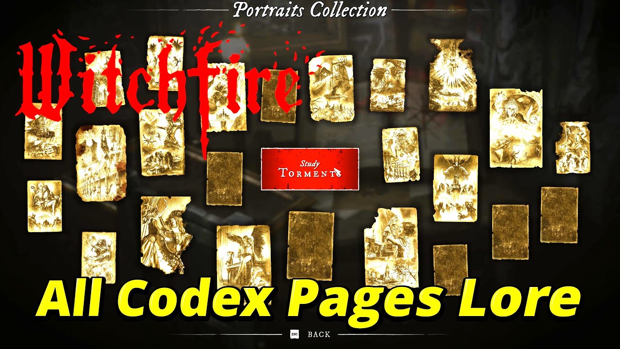 WitchFire All Codex Pages Lore