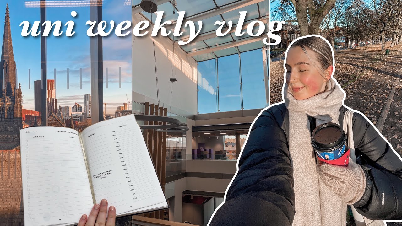 productive uni diaries | video presentation, new planner & days in the library👩🏼‍💻