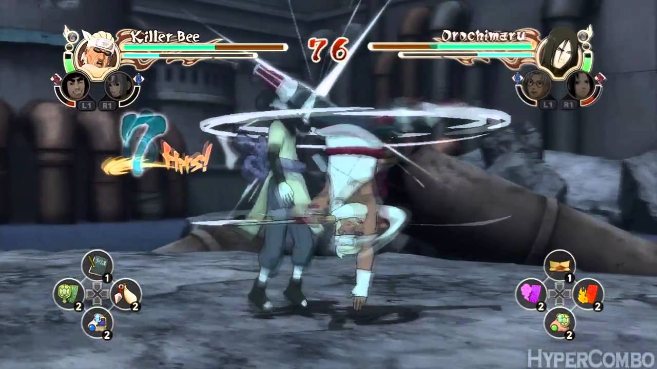 Killer Bee vs Orochimaru #2 - Naruto Shippuden : Ultimate Ninja Storm 2 (HD)