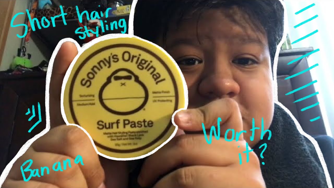 SUN BUM SURF PASTE Review! How to style short straight hair! EASY!