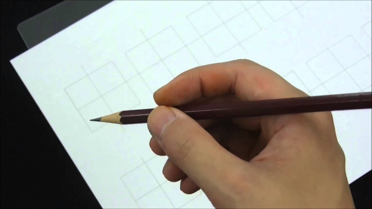 【美文字】鉛筆の選び方・持ち方・練習方法について For practice of characters using the pencil
