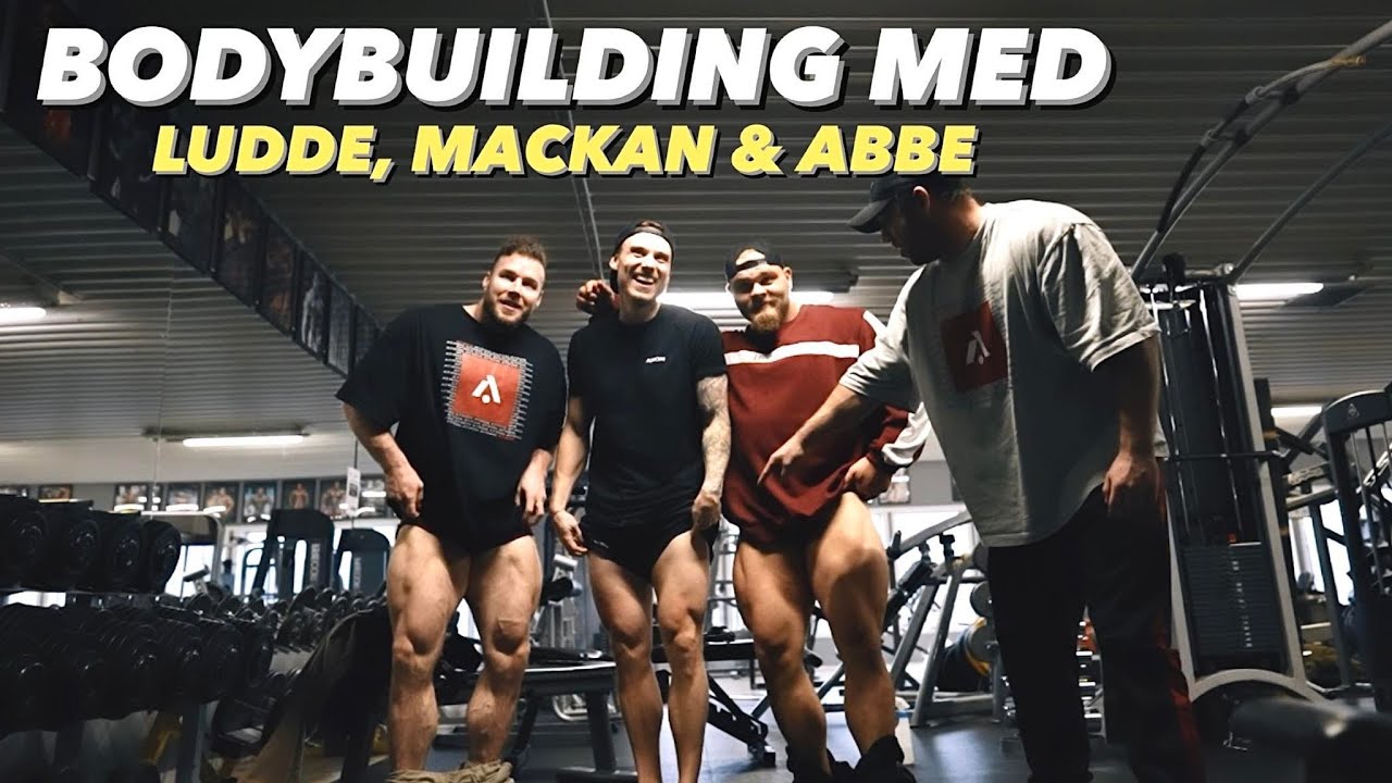 BODYBUILDING MED LUDDE, MACKAN & ABBE + HAMSTRING TEAR!