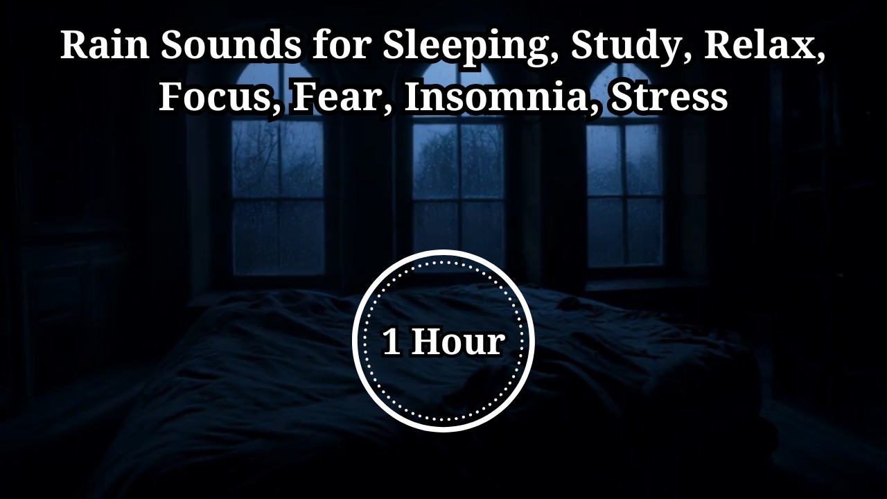 Gentle night rain soothes your mind, easing stress and guiding you into deep sleep
