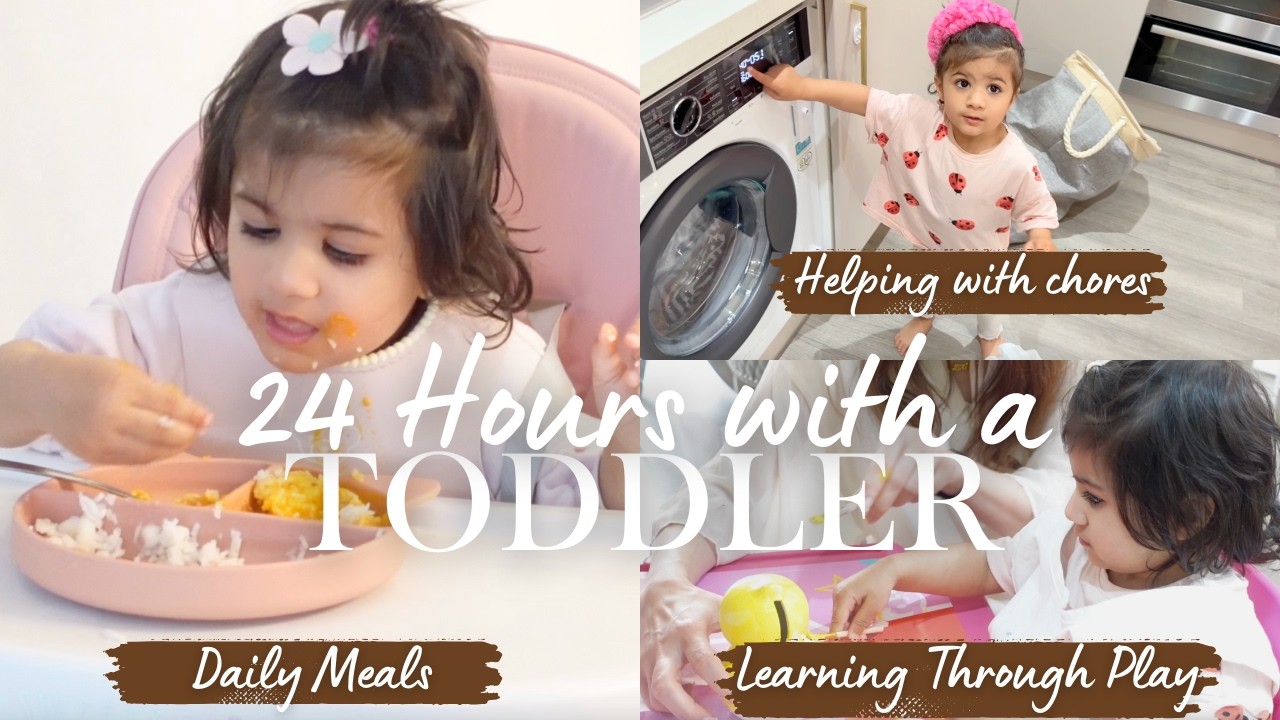Realistic Daily Routine Of A 21 months Old Baby : Toddler Meals, Educational Play  Activities👶