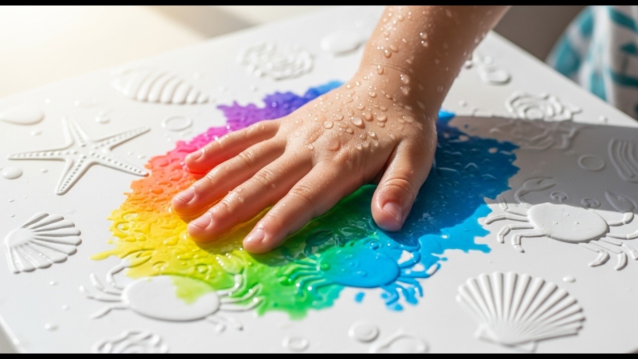 Sensory Play with Vibrant Color Change – Water Activated Fun!