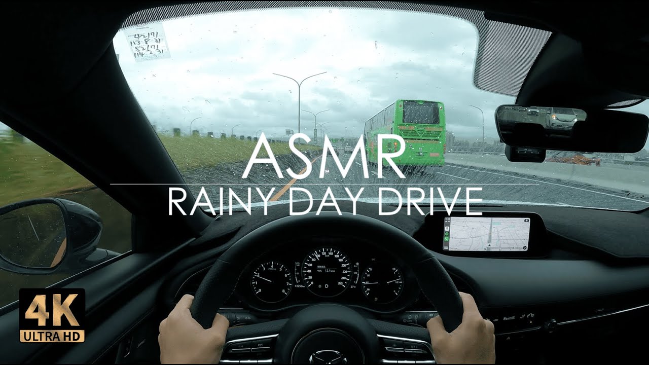 Rainy Day - POV Drive - ASMR - Taichung Taiwan - 2022 Mazda3