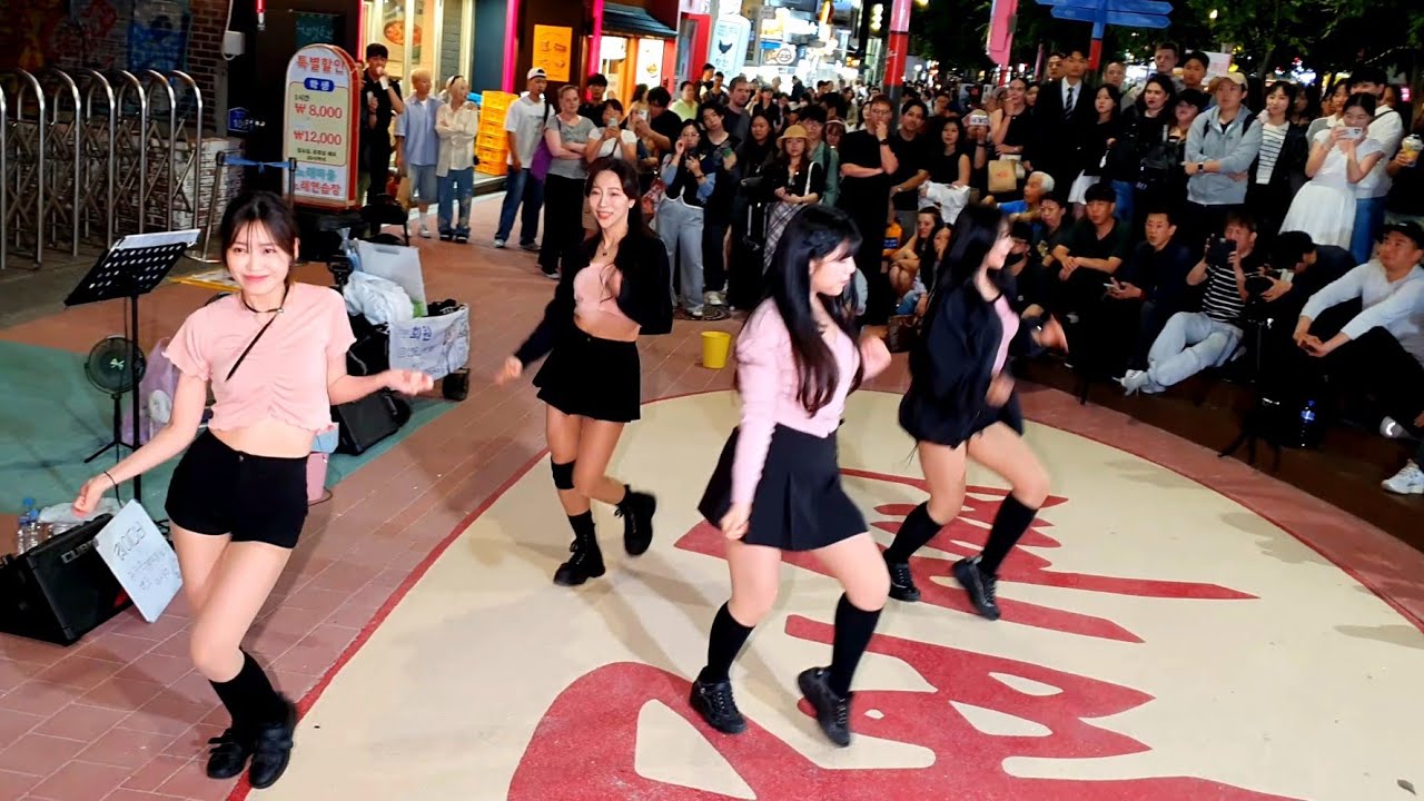 [STREET ARTIST] LADY B. INTERACTIVE HONGDAE BUSKING. 240529.