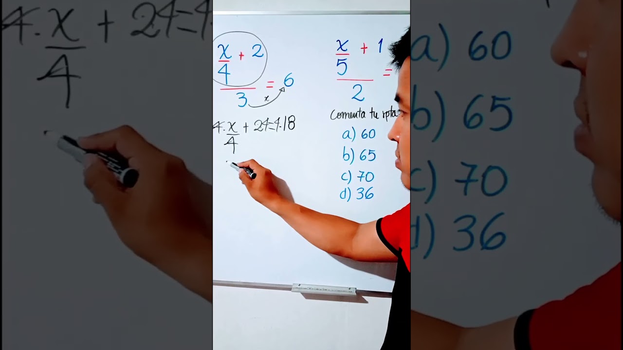 👉 &iquest;Puedes resolver esta ecuaci&oacute;n con fracciones? 🤔🔥
