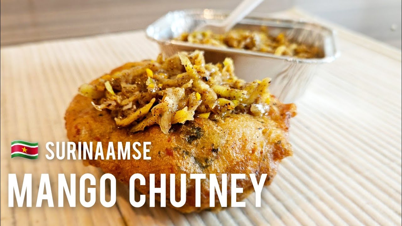 🇸🇷 Surinaamse bara chutney mango chutney|mangoes hot pepper sauce chutney|