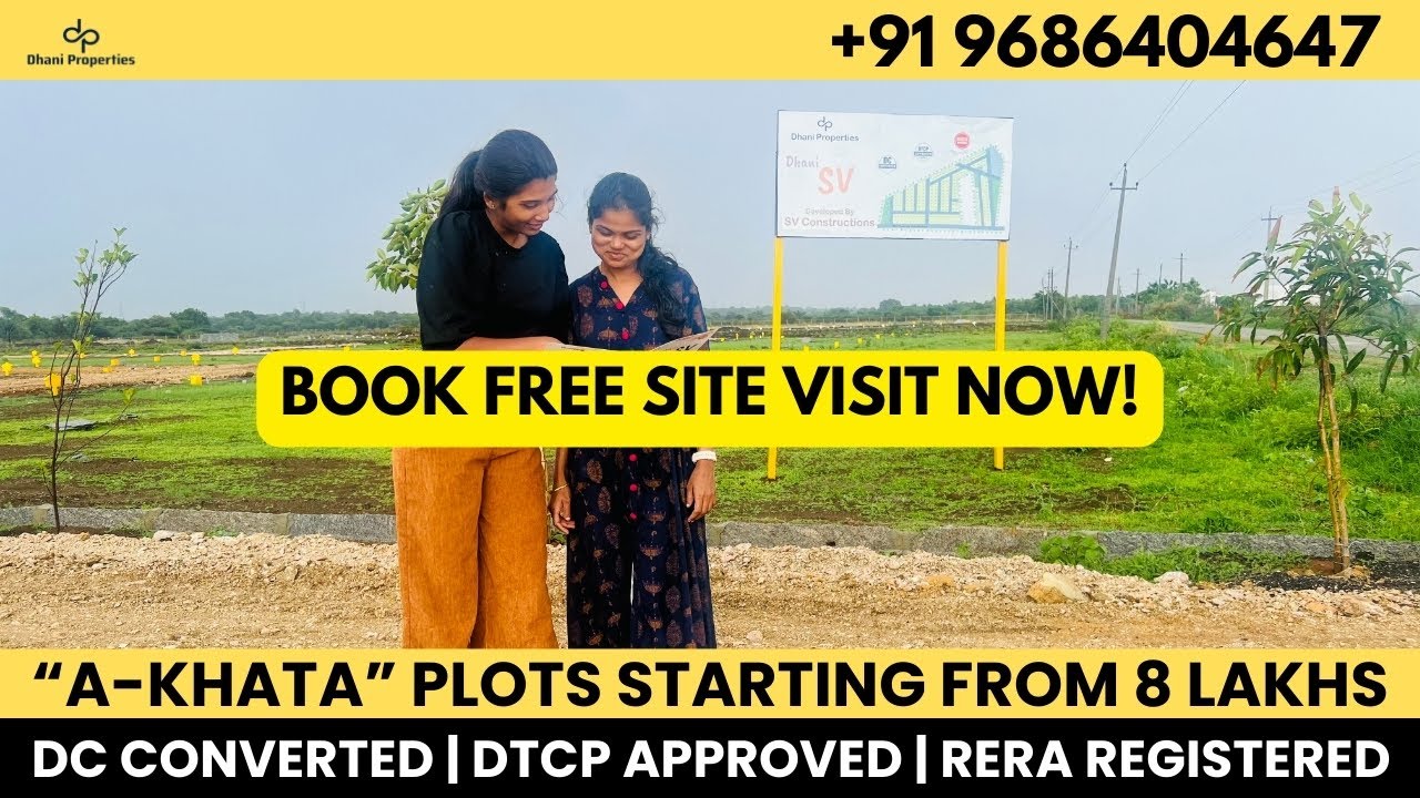 Discover Prime A-KHATA Plots Near North Bangalore Industrial Area | Dhani Properties