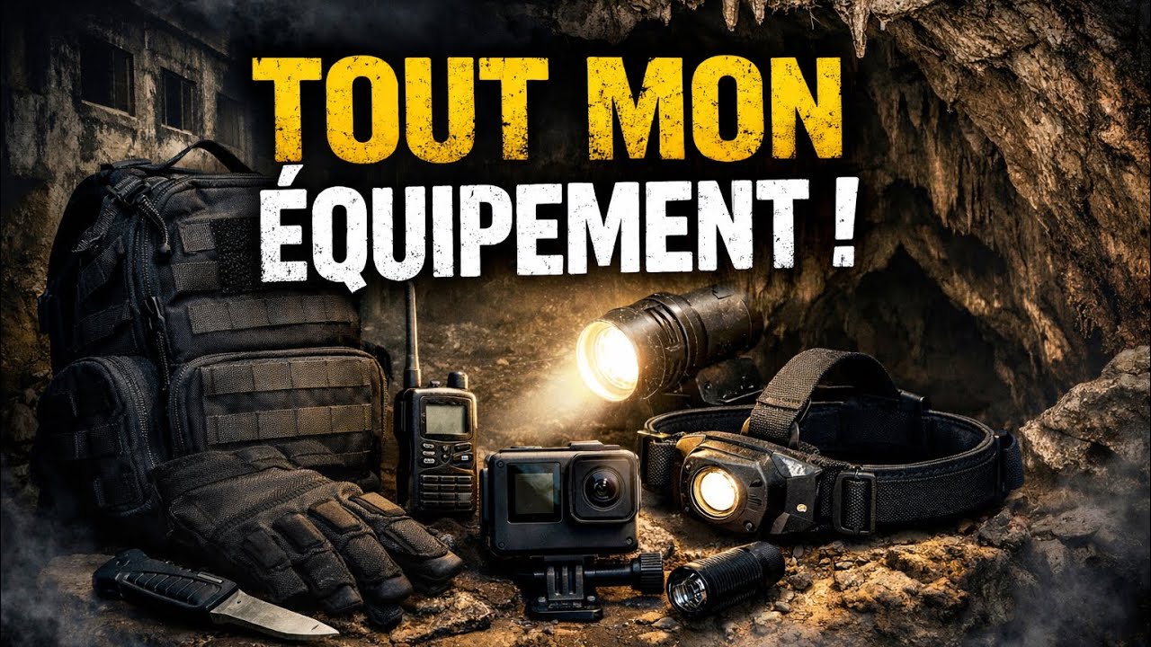 mon matériel d’exploration !! (urbex,spéléologie,exploration de nuit, exploration en nature )