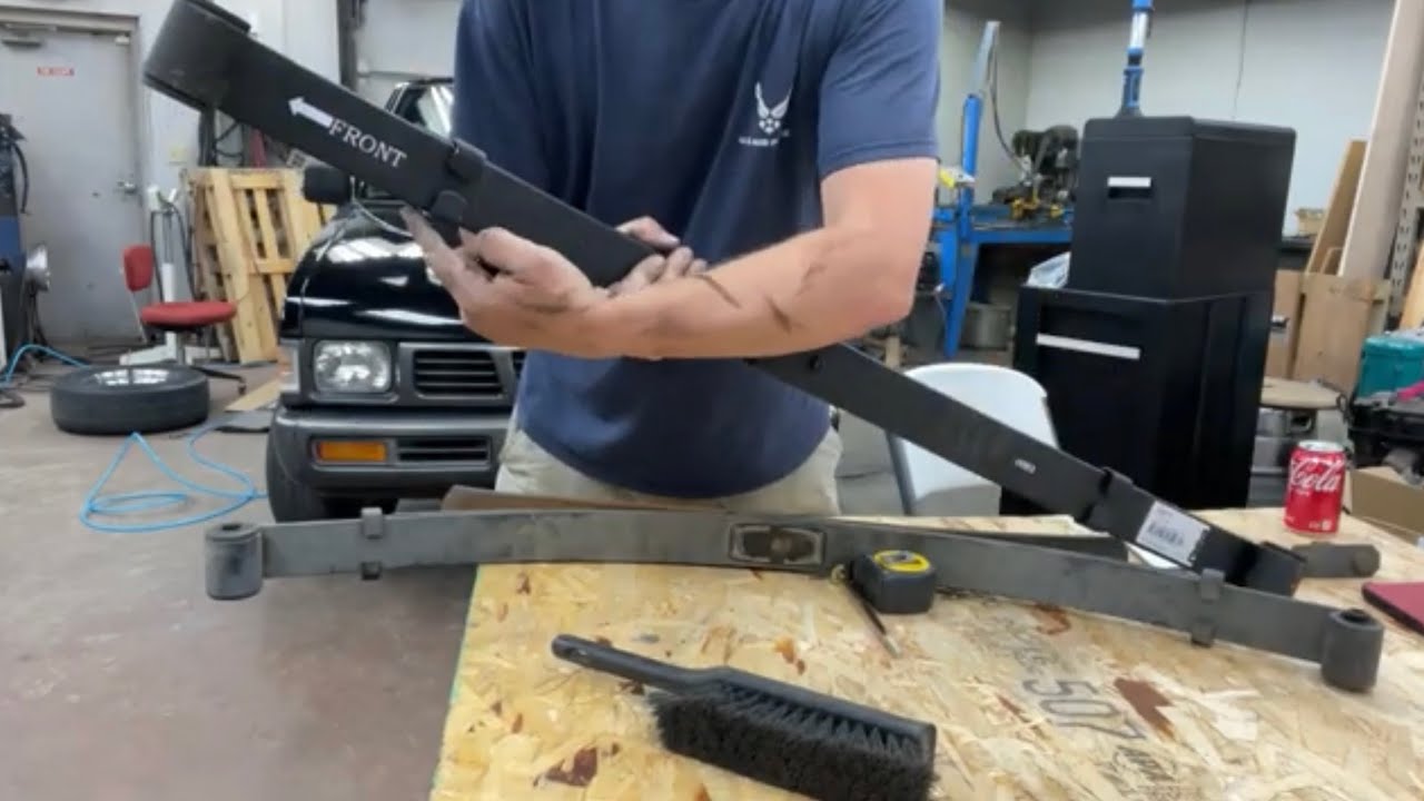 EP. 2  1995 Nissan D21 Hardbody 3in Drop Rear Leaf Springs Installed