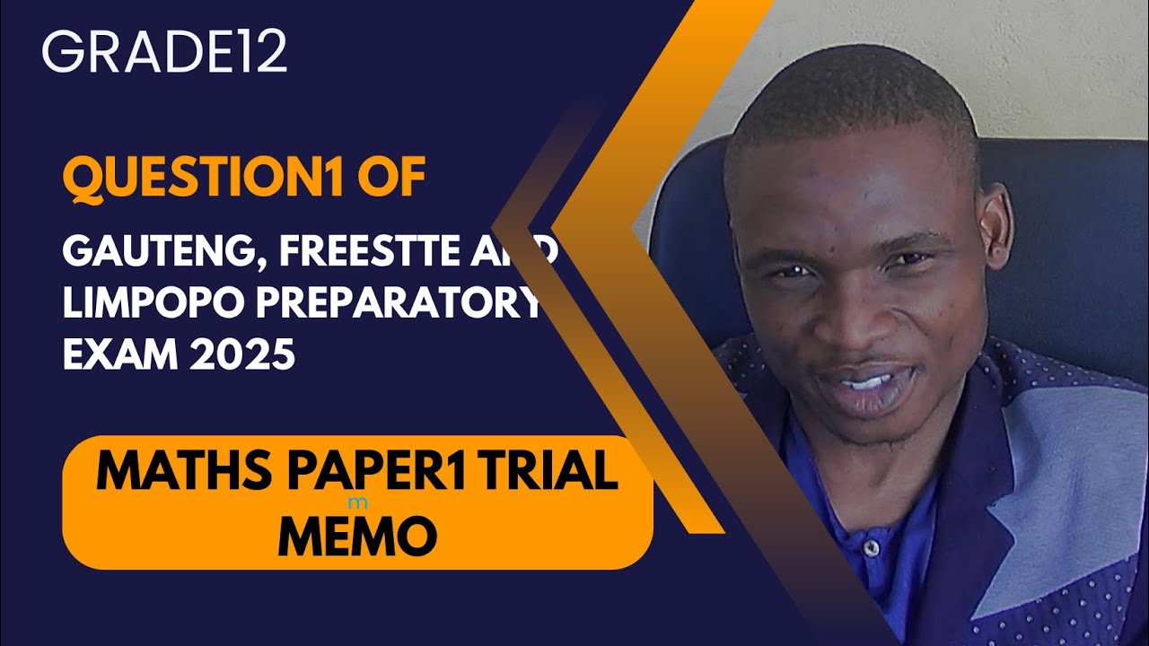MATHS GRADE12 PREPARATORY OF GAUTENG, FREESTATE ND LIMPOPO PAPER1