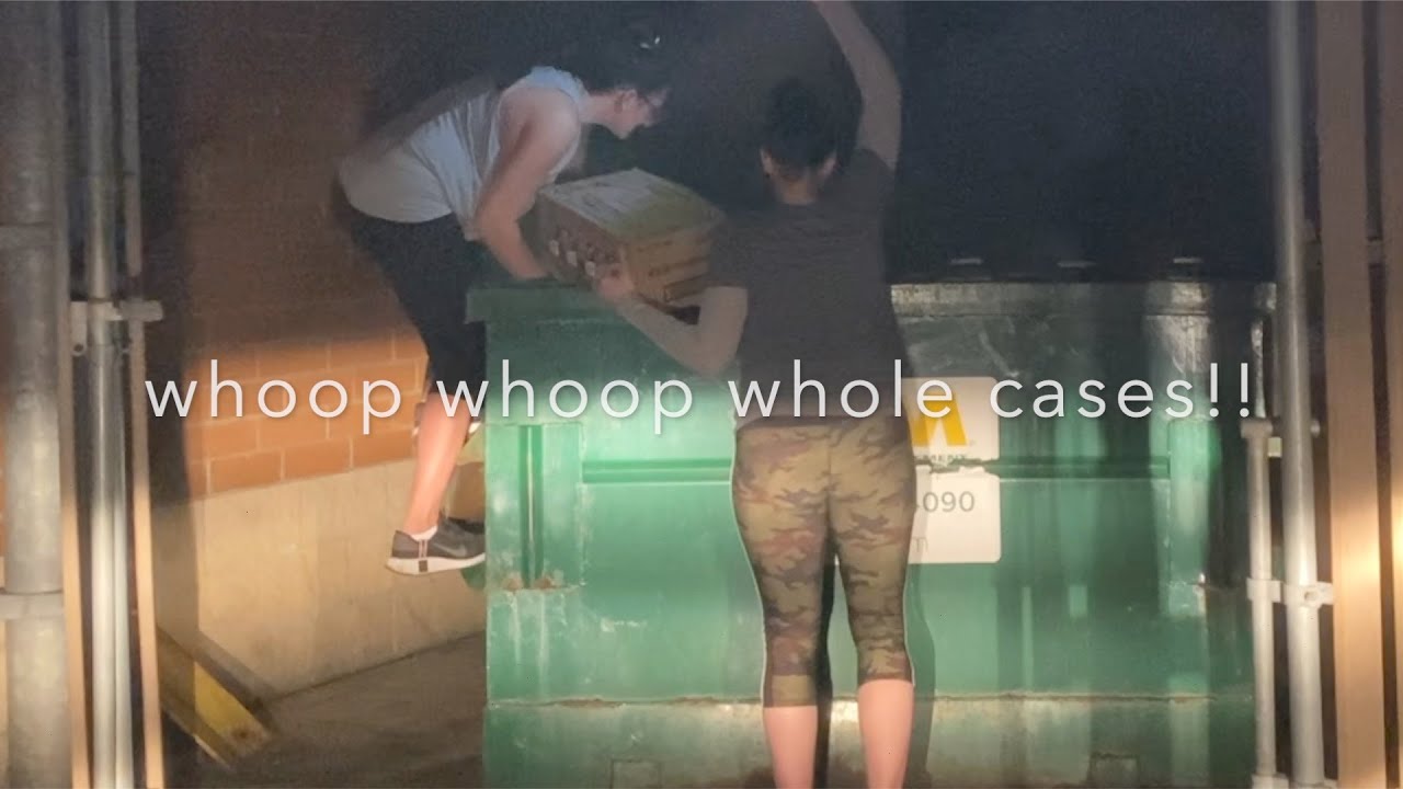 DUMPSTER DIVIN// FINALLY A GREAT DIVE// AND I GOT MYSELF IN A PREDICAMENT 🤣🤦🏻‍♀️