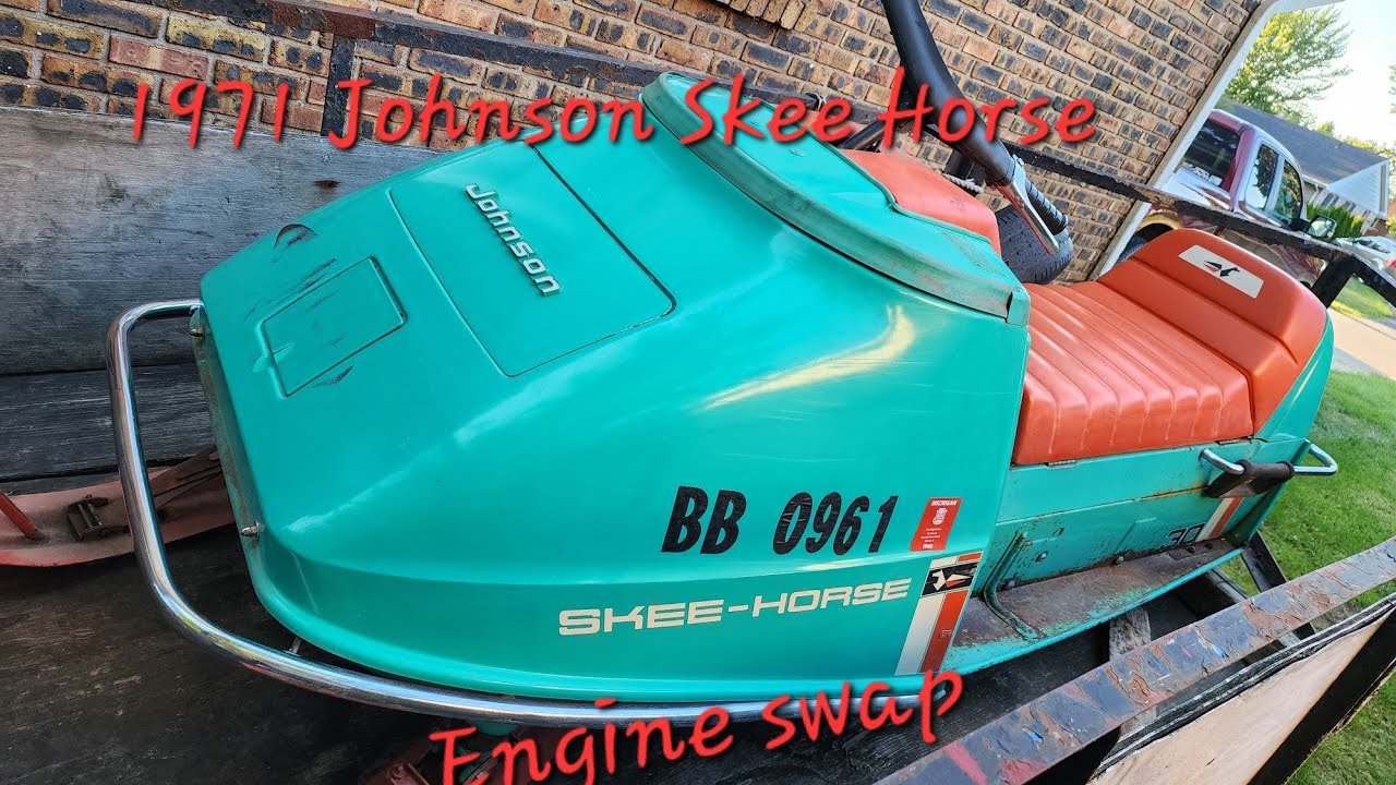 Замена двигателя Johnson Skee Horse 1971 года