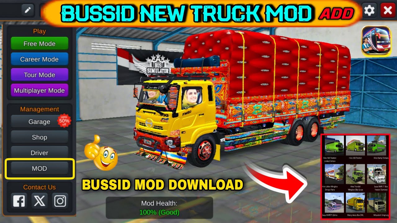 How to Add Pakistani 10 Wheeler Truck Mod in Bus Simulator indonesia |Bussid Pakistani Truck Mod