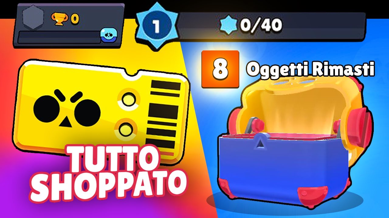 Account LV 1 Shoppa e Apre TUTTE le BOX del BrawlPass! *15 Mega Box* Box Opening Brawl Stars ITA!
