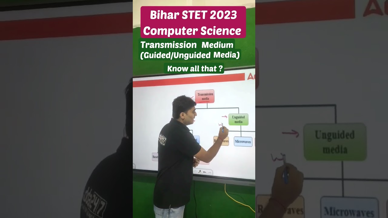 Bihar STET Computer Science Transmission Medium (Guided/Unguided Media) Know all that ? #adda247 #