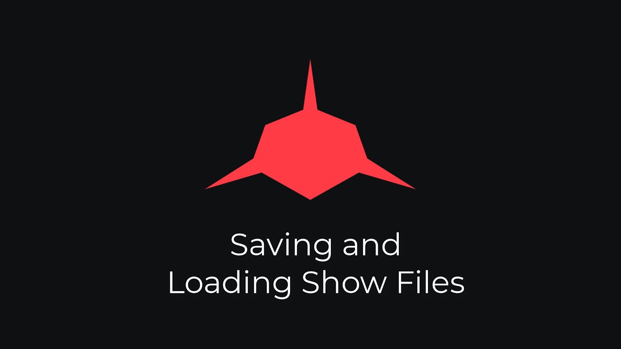 Saving and Loading Show Files