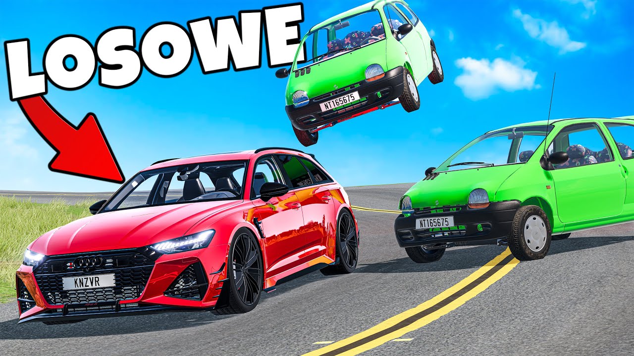 ❄️ LOSOWE ZARAŻONE AUTA! UCIEKAM | BeamNG Drive |