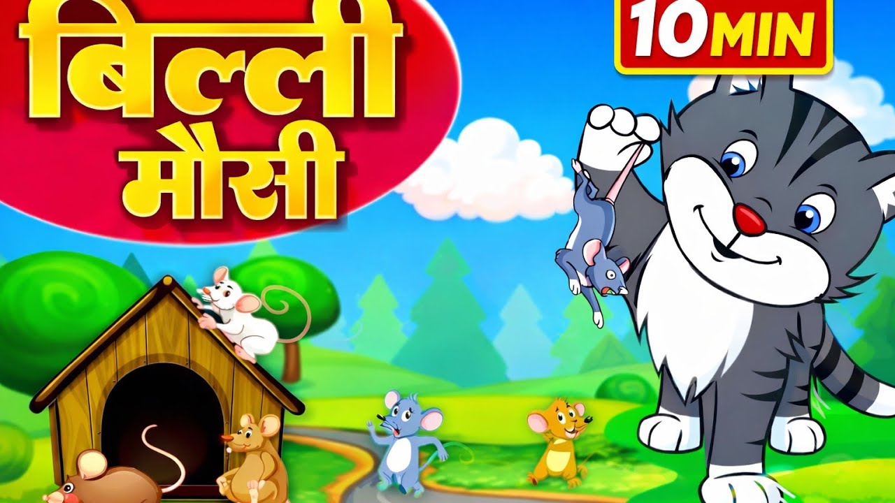 बिल्ली मौसी बिल्ली मौसी - Full Rhyme in Hindi | Billi Mausi Billi Mausi Rhyme | @Parlekidshindi 