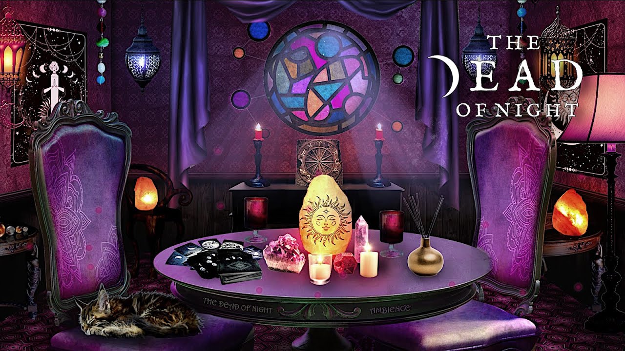 Tarot Reader's Room Ambience 🔮✨🃏 | Mystical Sounds & ASMR